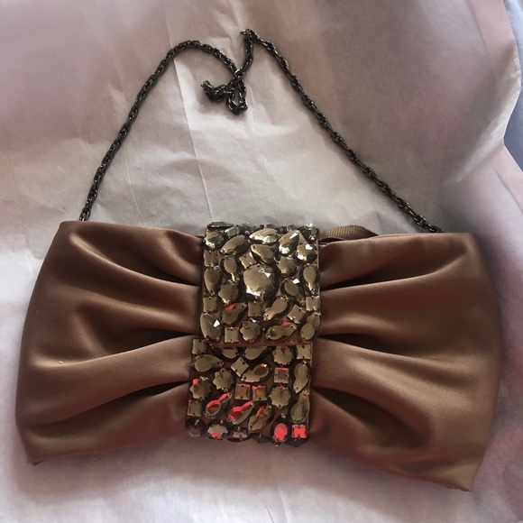 Banana Republic crystal and satin style clutch - Picture 3 of 5